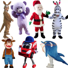 China Custom Cheap Plush Zebra Car Ted Monster Dolphin Emoji Bear Monkey Bulls Christmas Kid Cartoon Character Mascot Costume